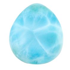 Natural 17.45cts larimar blue cabochon 22x17 mm fancy loose gemstone s22596