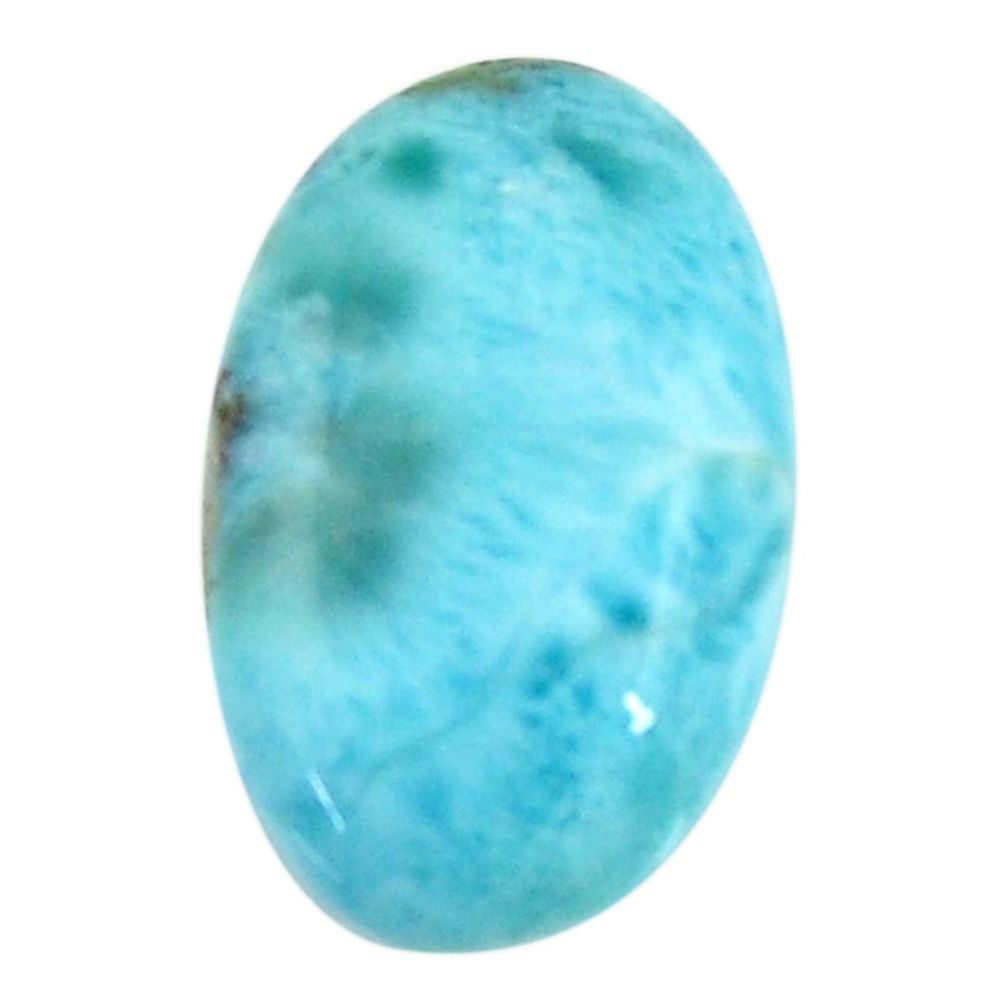 Natural 15.10cts larimar blue cabochon 23.5x15 mm oval loose gemstone s18578