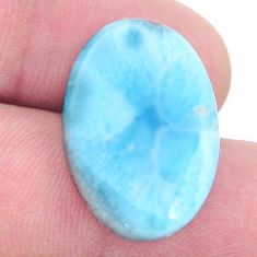 Natural 15.30cts larimar blue cabochon 23.5x16 mm oval loose gemstone s27484