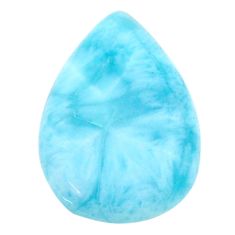 Natural 18.45cts larimar blue cabochon 23x15.5 mm pear loose gemstone s22589