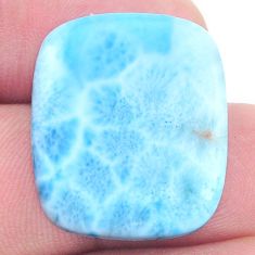 Natural 25.15cts larimar blue cabochon 25x21 mm cushion loose gemstone s27483