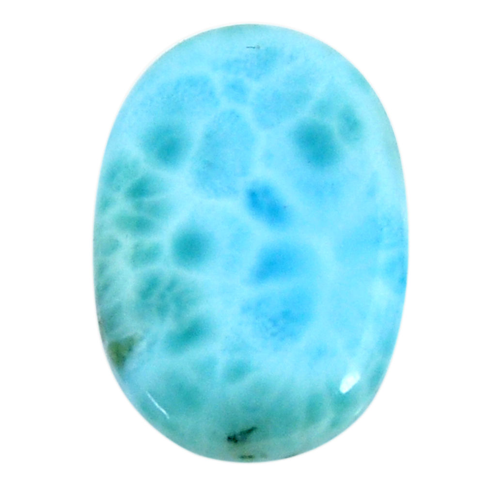 Natural 21.25cts larimar blue cabochon 28x19 mm oval loose gemstone s18569