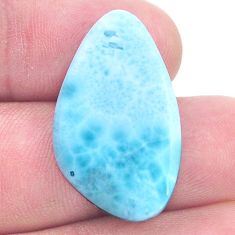 Natural 20.15cts larimar blue cabochon 29x17 mm fancy loose gemstone s27487