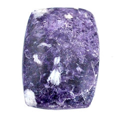 Natural 16.20cts lepidolite purple cabochon 23x16 mm loose gemstone s22696