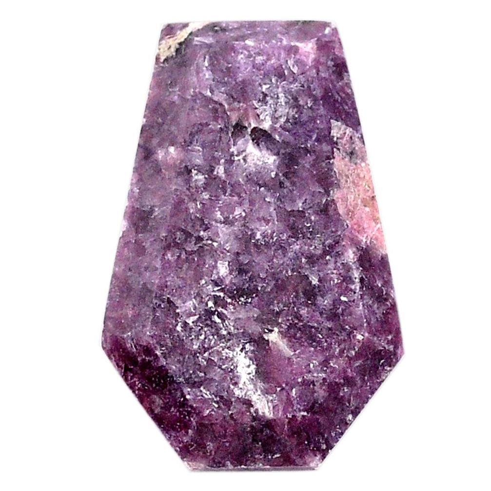 Natural 27.40cts lepidolite purple cabochon 31x20 mm fancy loose gemstone s25588