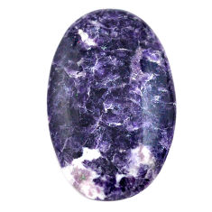 Natural 34.45cts lepidolite purple cabochon 35x20.5mm oval loose gemstone s23346