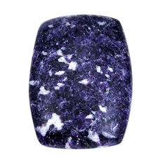 Natural 46.30cts lepidolite purple cabochon 35x24 mm loose gemstone s29651