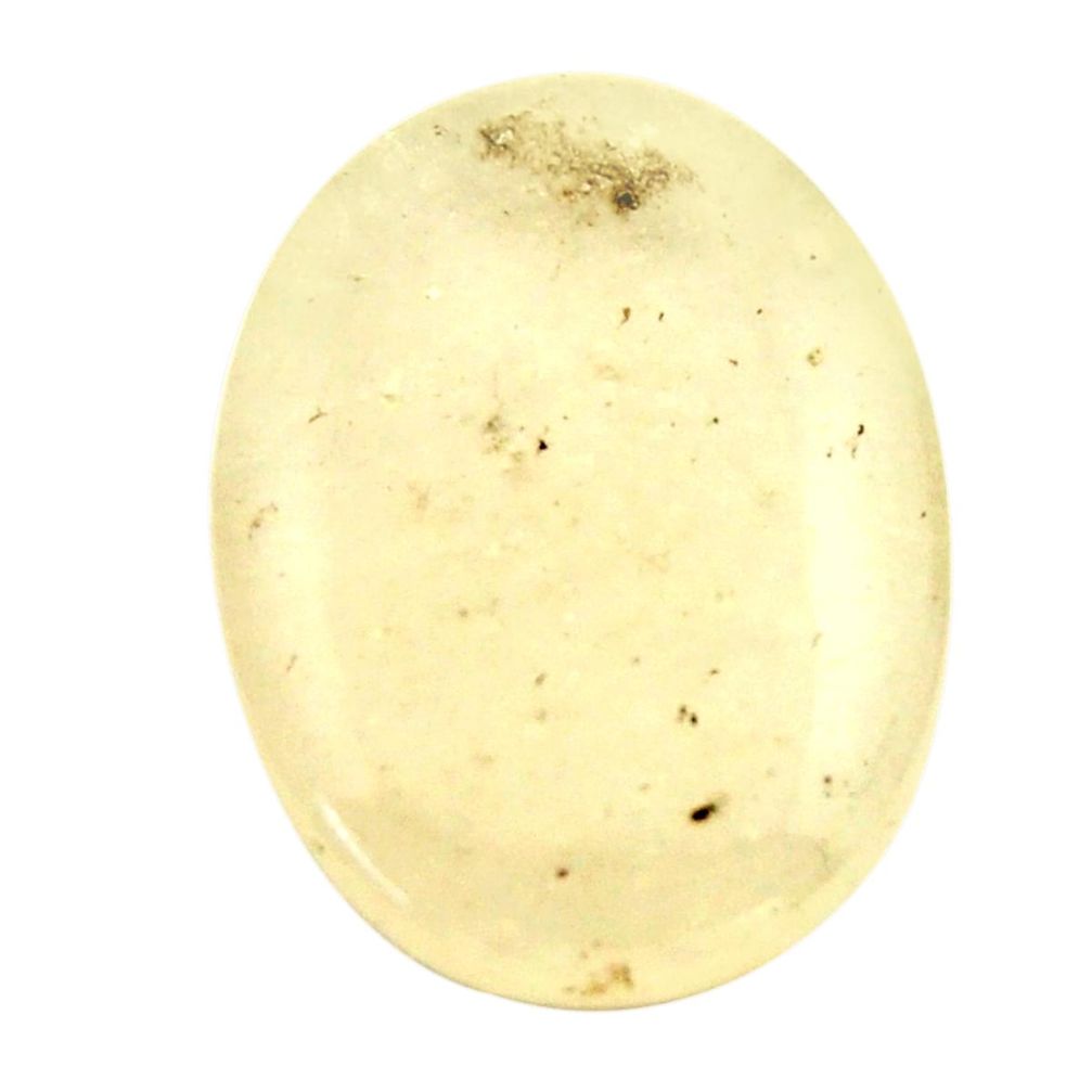 Natural libyan desert glass (gold tektite) 21.5x16 mm oval loose gemstone s16545