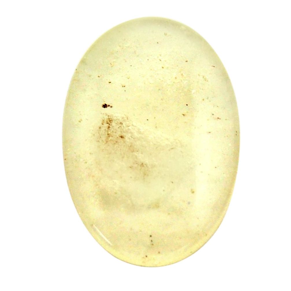 Natural libyan desert glass (gold tektite) 25x16 mm oval loose gemstone s16560