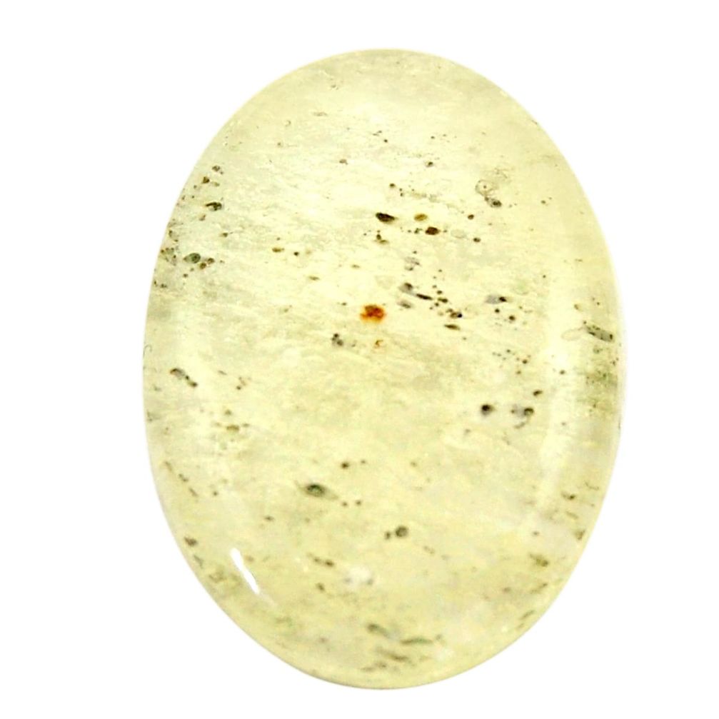 Natural libyan desert glass (gold tektite) 27x18.5 mm oval loose gemstone s16553