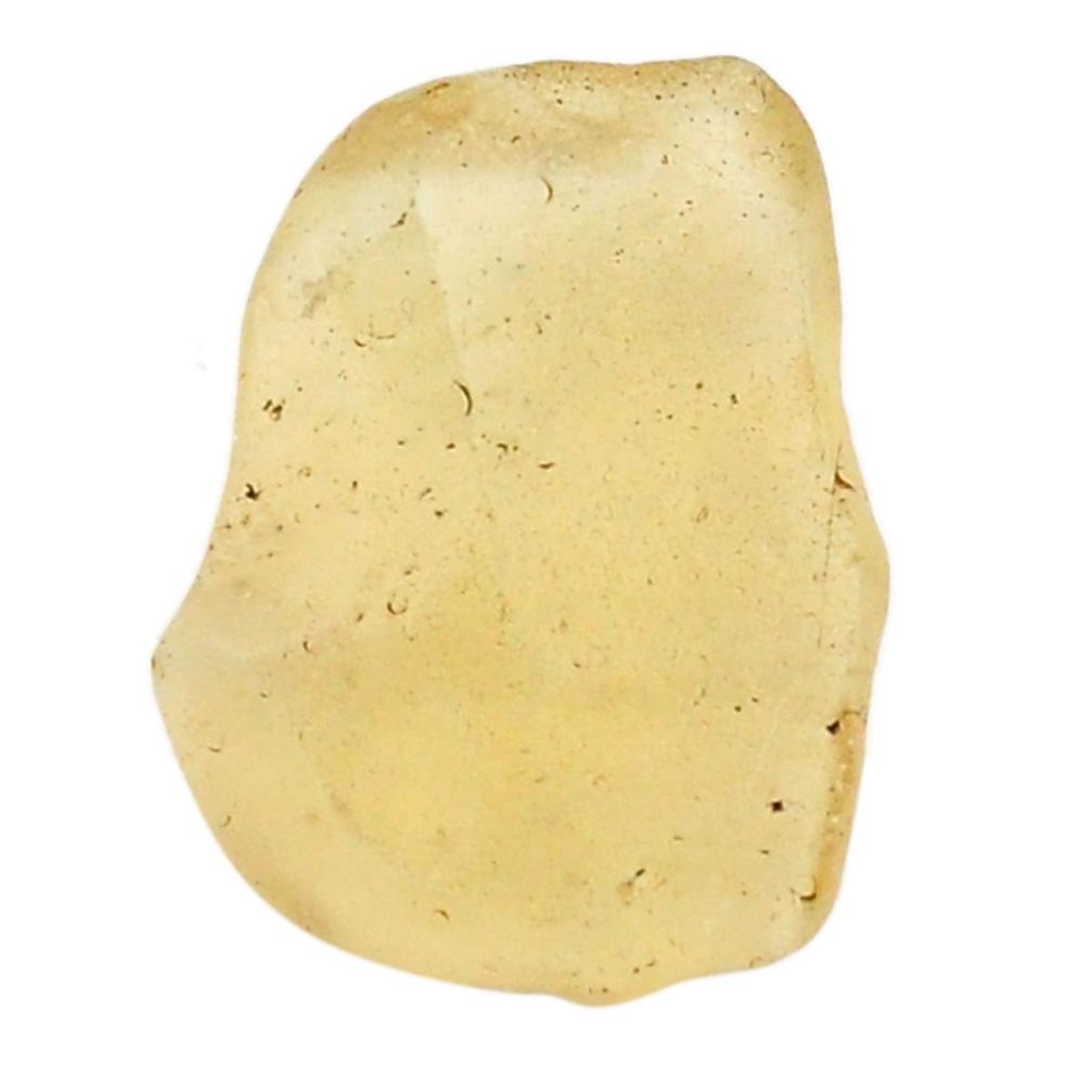 Natural 12.35cts libyan desert glass rough 21x16 mm fancy loose gemstone s25827