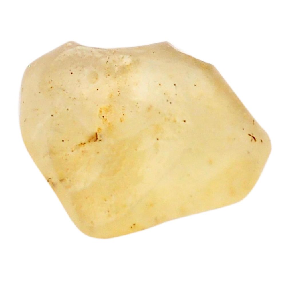 Natural 15.45cts libyan desert glass rough 24x20 mm fancy loose gemstone s25819