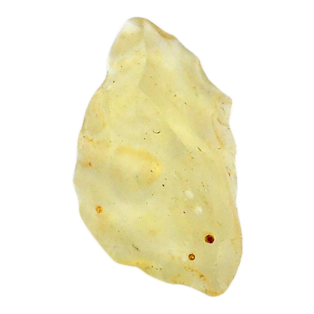 Natural 11.05cts libyan desert glass rough 26x15 mm fancy loose gemstone s29217