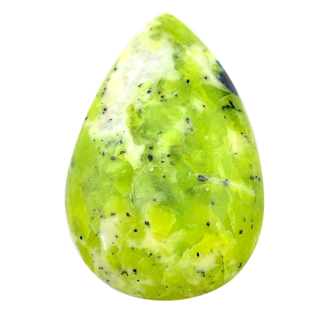 Natural 15.10cts lizardite (meditation stone) 25x16mm pear loose gemstone s23816
