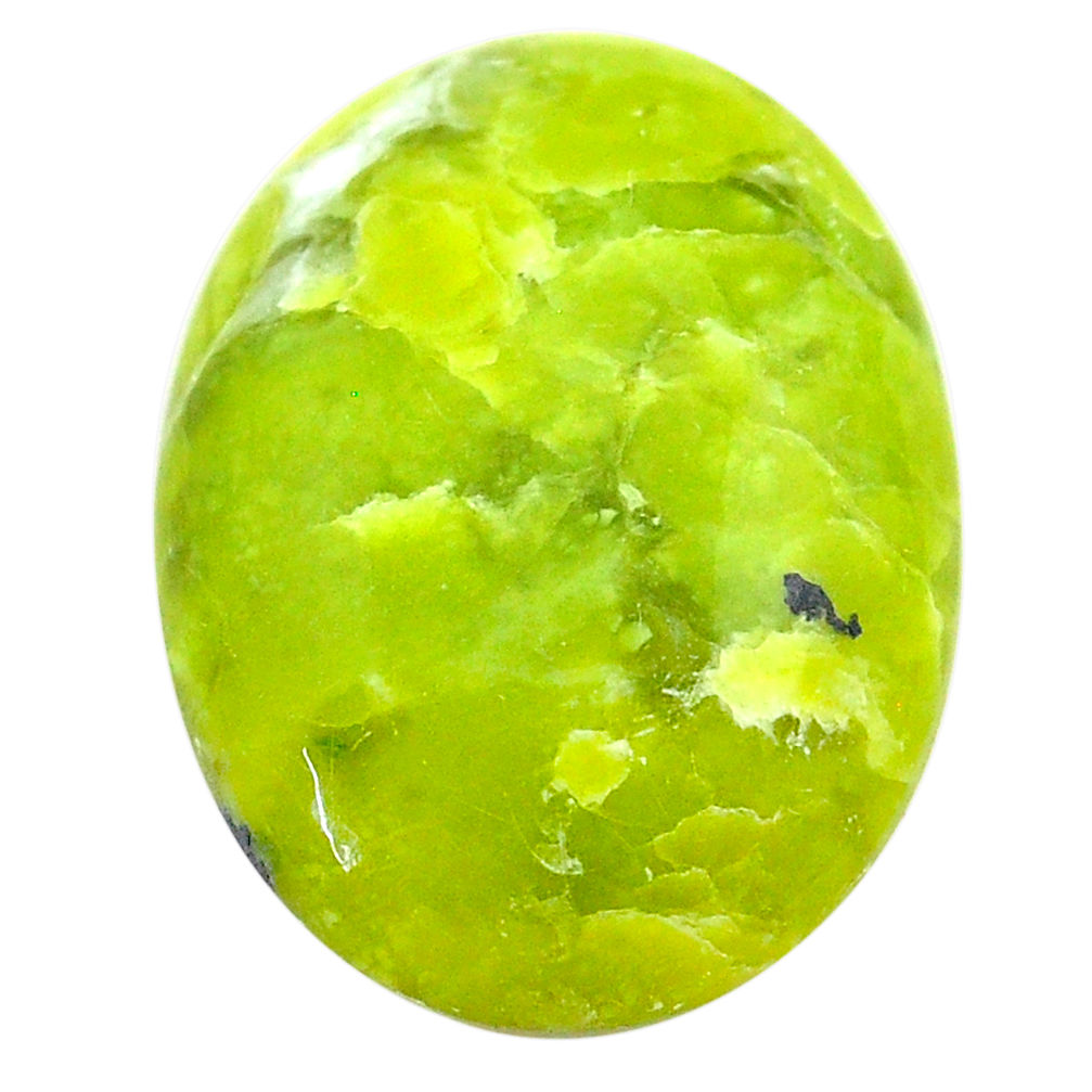 Natural 22.20cts lizardite (meditation stone) 25x19mm oval loose gemstone s23775