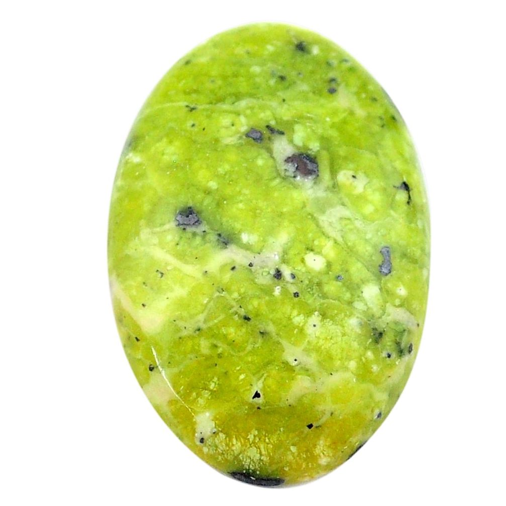 Natural 18.10cts lizardite (meditation stone) 28x18mm oval loose gemstone s23728