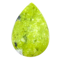Natural 23.15cts lizardite (meditation stone) 32x20mm pear loose gemstone s23740