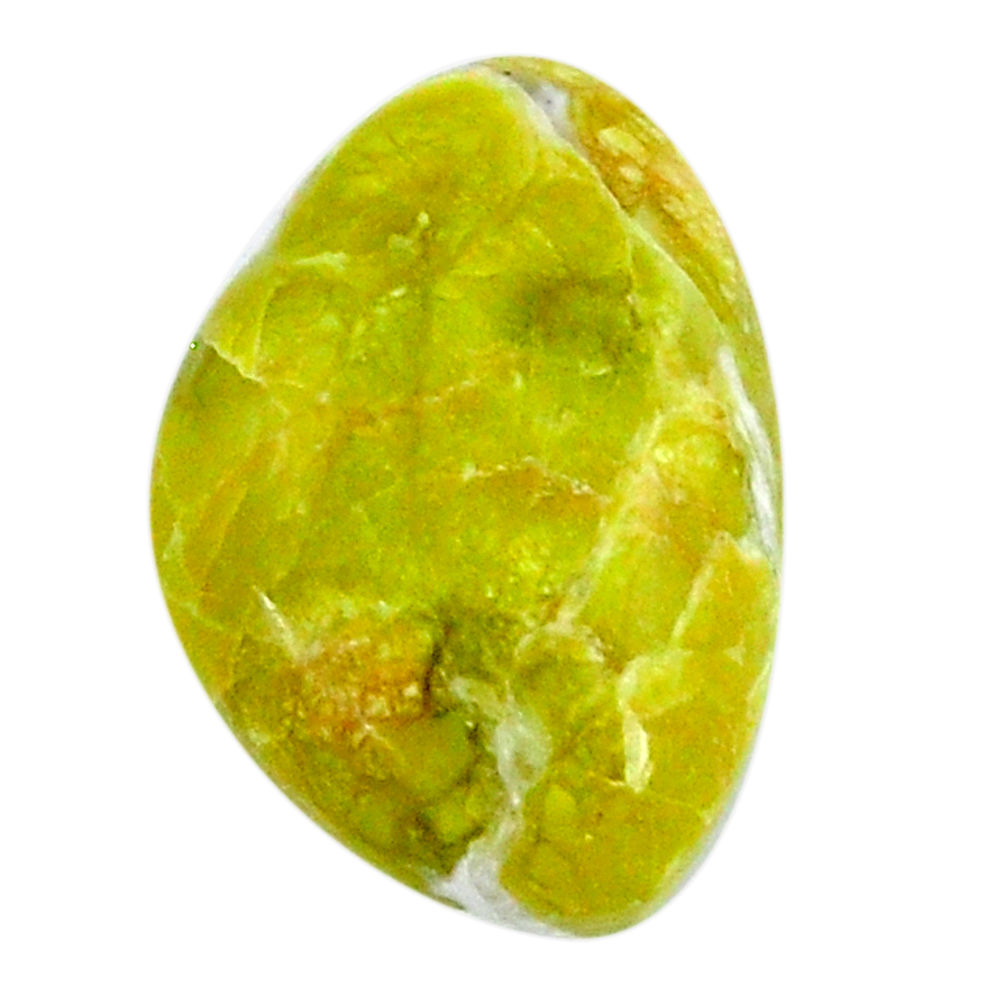 Natural 11.30cts lizardite yellow cabochon 19x13.5mm fancy loose gemstone s19824