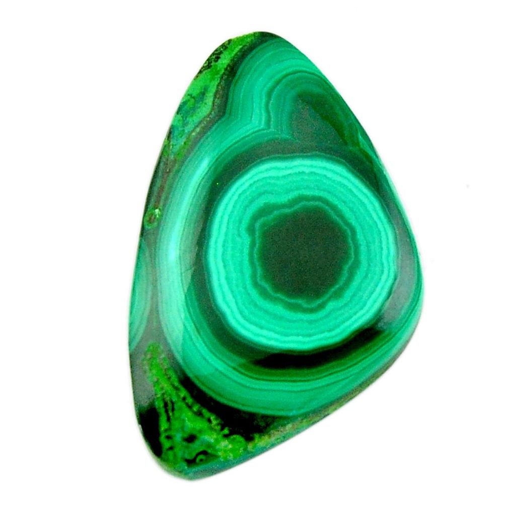 Natural 29.30cts malachite (pilot's stone) 30x18.5mm fancy loose gemstone s19348