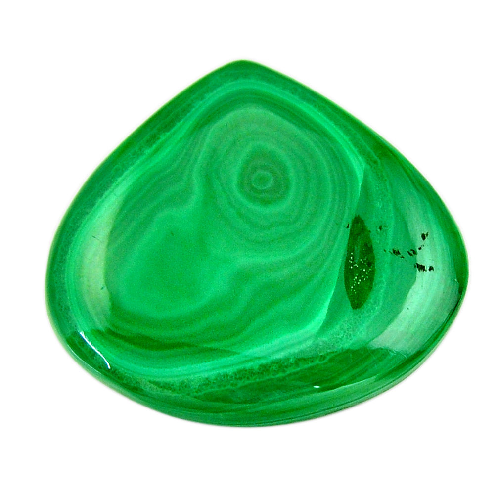 Natural 44.45cts malachite (pilot's stone) 30x27.5mm heart loose gemstone s18444
