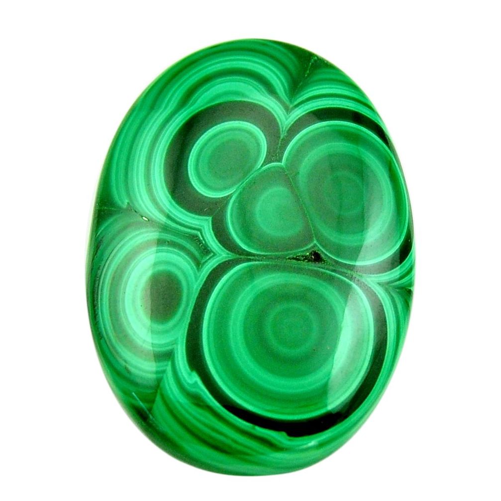 Natural 64.45cts malachite (pilot's stone) 38x27.5 mm oval loose gemstone s18441