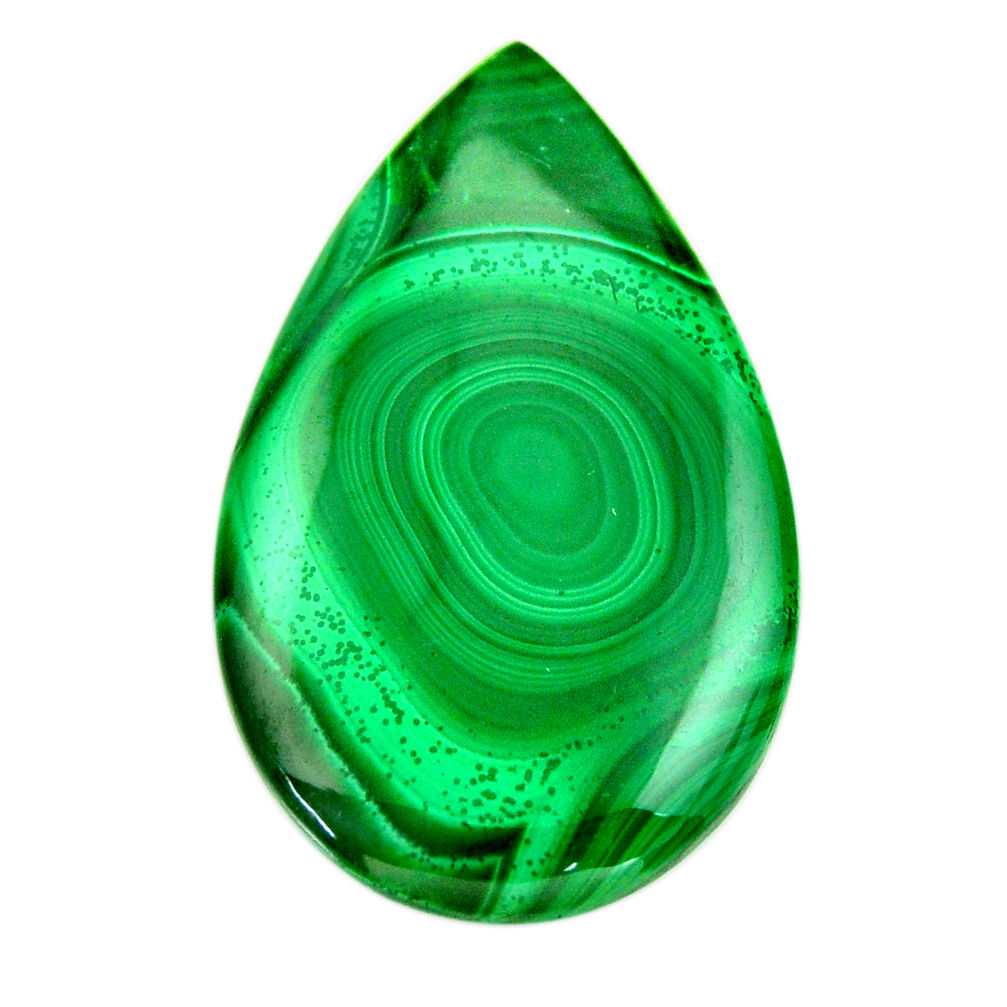 Natural 54.45cts malachite (pilot's stone) 42x25.5 mm pear loose gemstone s18443