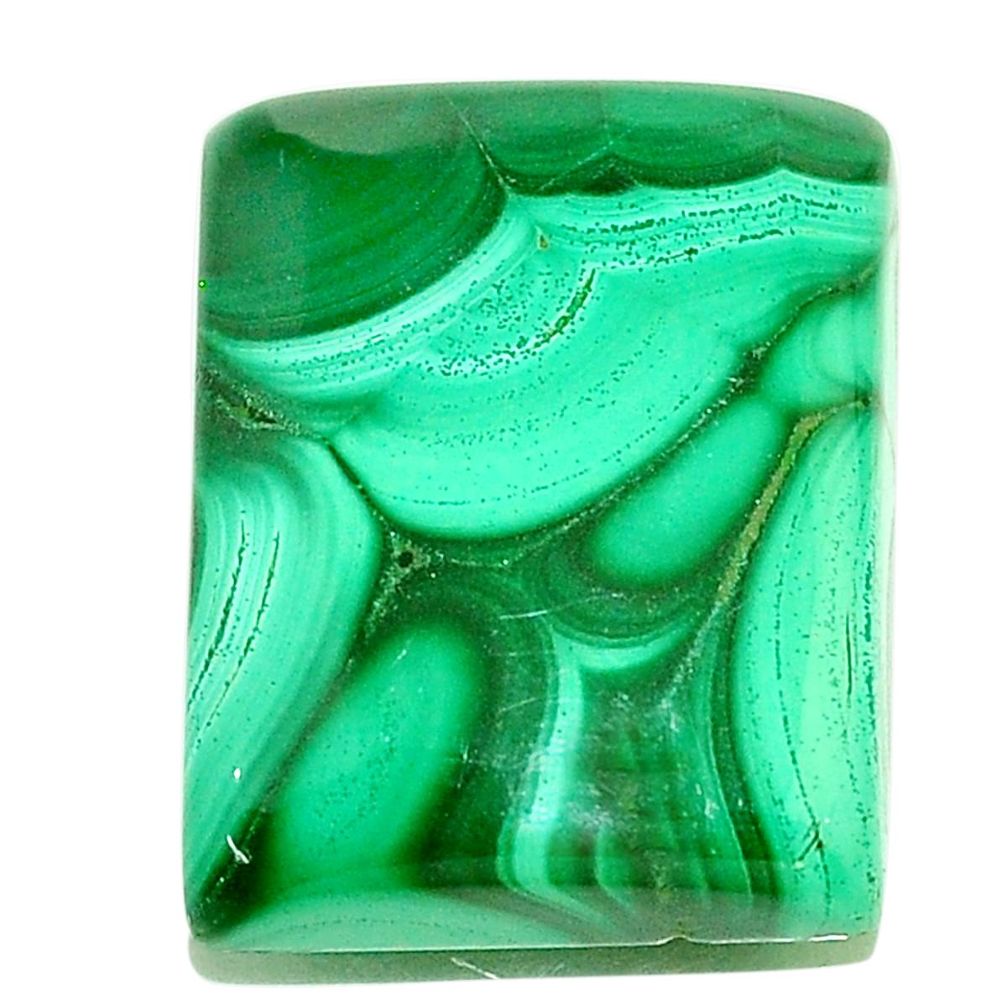 Natural 37.40cts malachite (pilot's stone) green 23x17 mm loose gemstone s22983