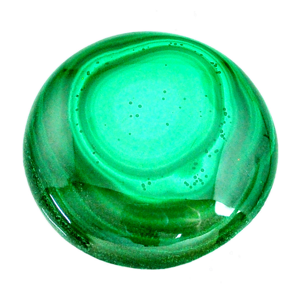 Natural 42.35cts malachite (pilot's stone) green 26x26 mm loose gemstone s21532