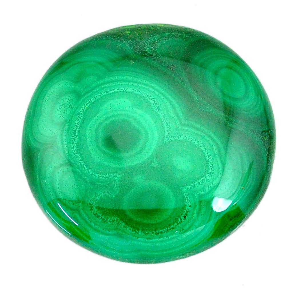 Natural 40.35cts malachite (pilot's stone) green 26x26 mm loose gemstone s21534