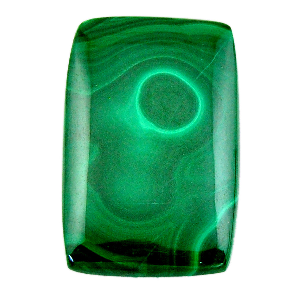 Natural 35.10cts malachite (pilot's stone) green 30x19 mm loose gemstone s19359