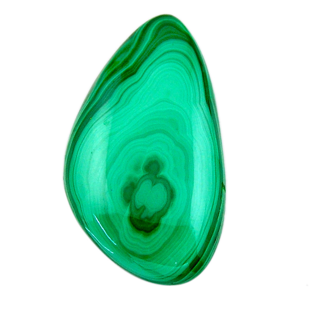 Natural 31.30cts malachite (pilot's stone) green 31x17.5mm loose gemstone s19341