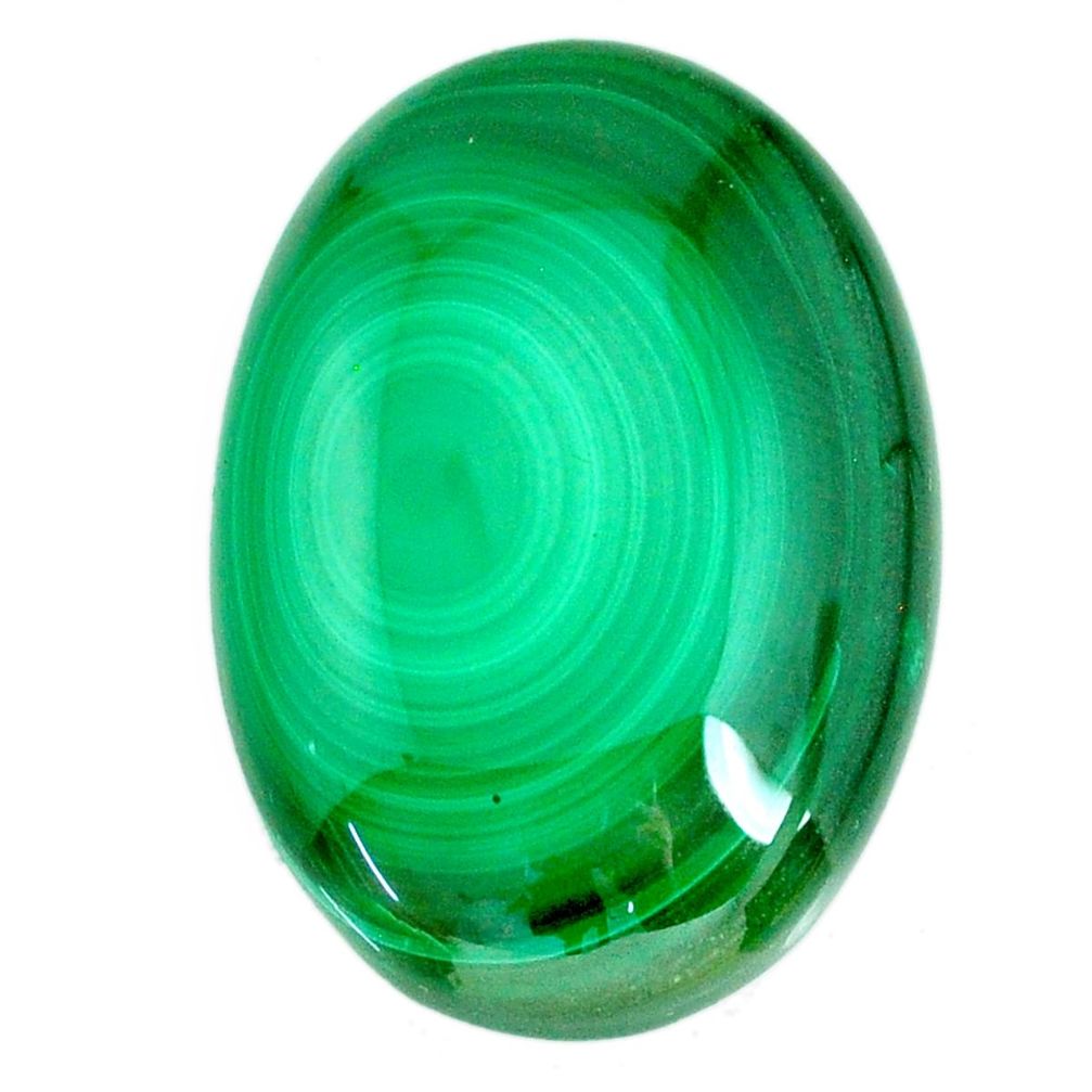 Natural 56.35cts malachite (pilot's stone) green 32x22 mm loose gemstone s21525