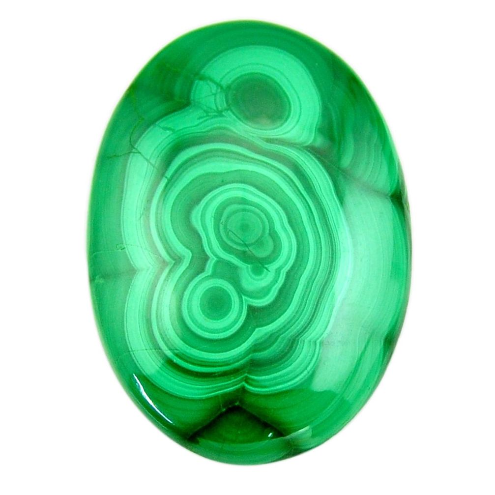 Natural 44.45cts malachite (pilot's stone) green 34x23 mm loose gemstone s18459
