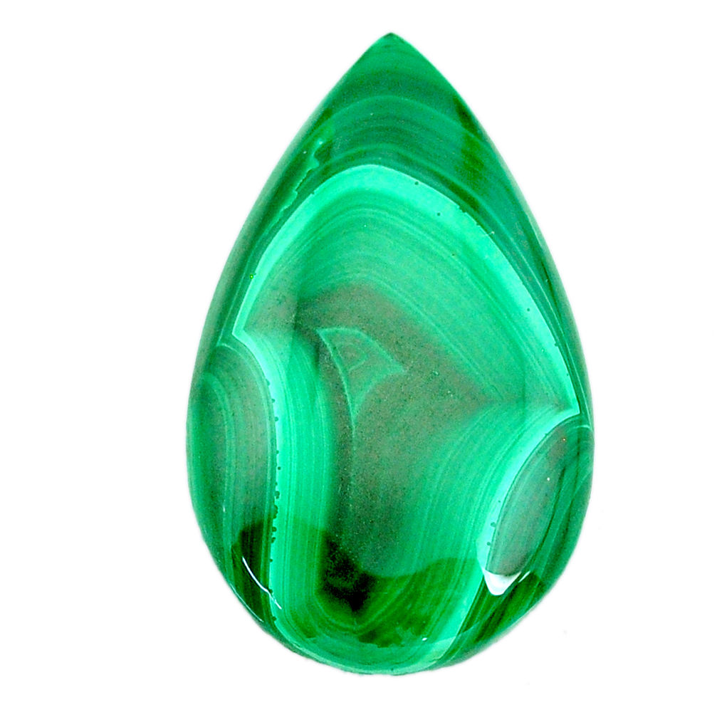 Natural 39.35cts malachite (pilot's stone) green 35x21 mm loose gemstone s21526
