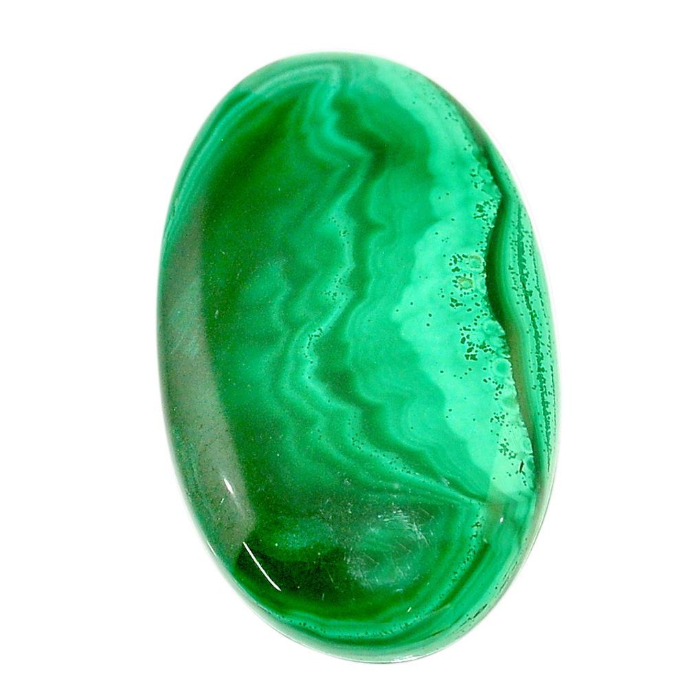 Natural 60.10cts malachite (pilot's stone) green 36x22 mm loose gemstone s22987