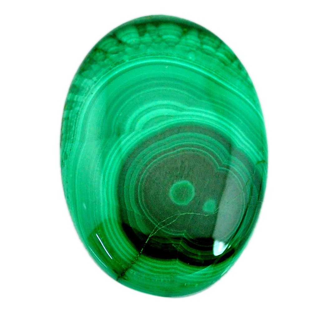 Natural 59.45cts malachite (pilot's stone) green 36x25 mm loose gemstone s21501