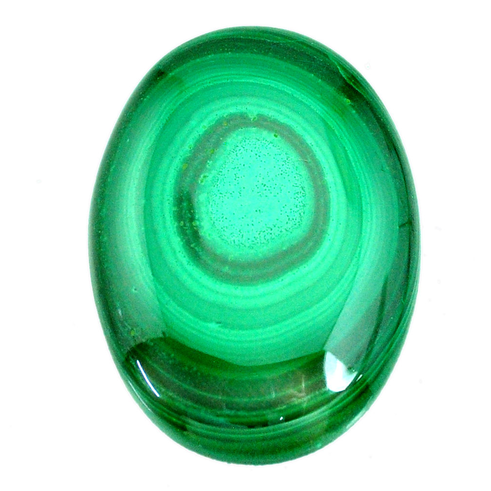 Natural 68.10cts malachite (pilot's stone) green 36x26 mm loose gemstone s21508