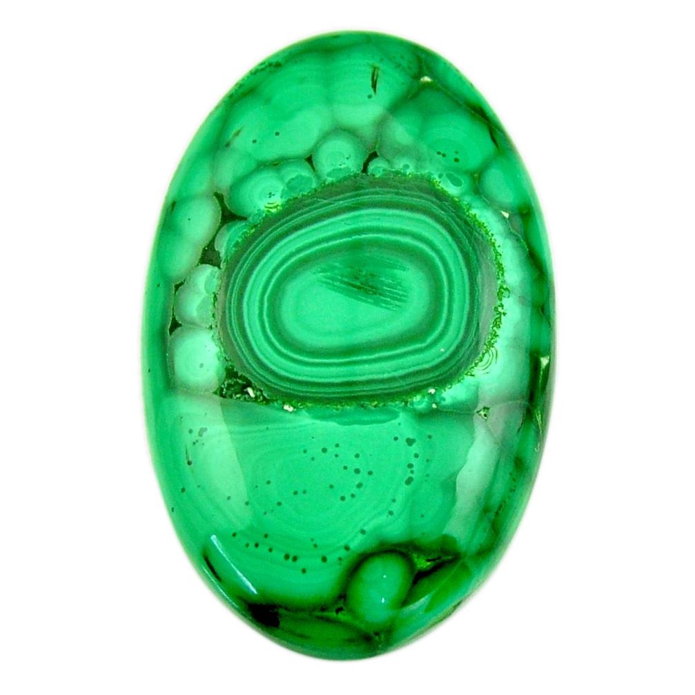 Natural 58.15cts malachite (pilot's stone) green 37x23 mm loose gemstone s18449