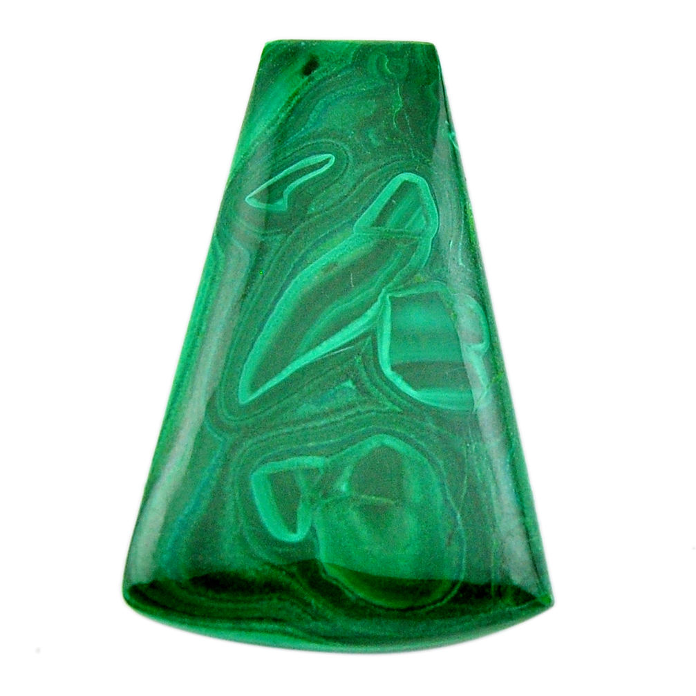 Natural 49.45cts malachite (pilot's stone) green 37x24 mm loose gemstone s19356