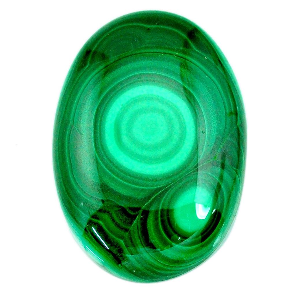 Natural 95.10cts malachite (pilot's stone) green 37x25 mm loose gemstone s21505
