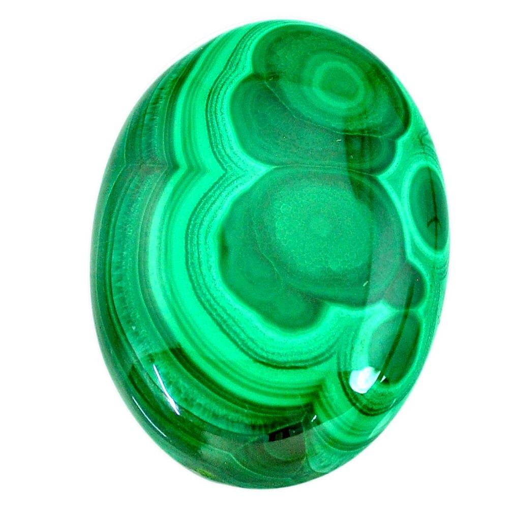 Natural 95.15cts malachite (pilot's stone) green 37x27 mm loose gemstone s21510