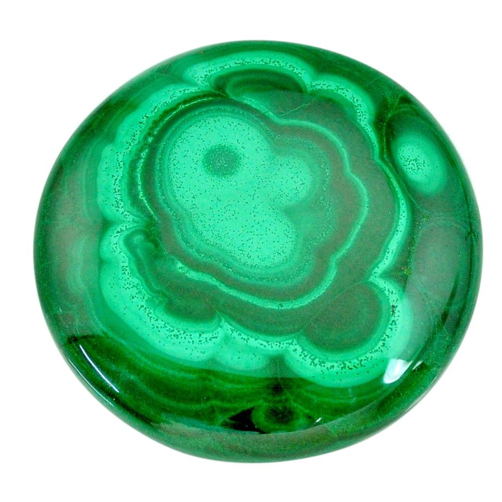 Natural 89.45cts malachite (pilot's stone) green 37x37 mm loose gemstone s21517