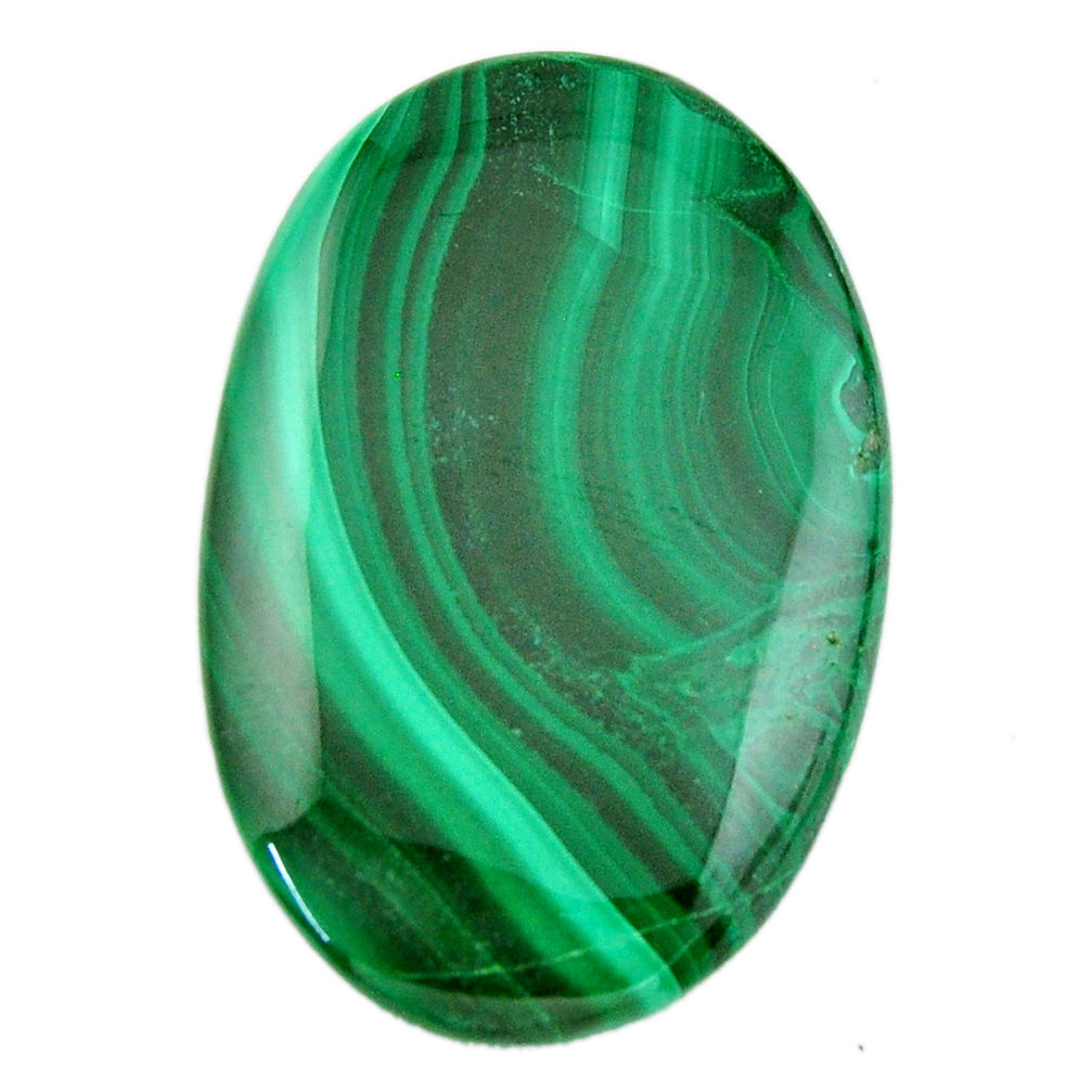 Natural 51.30cts malachite (pilot's stone) green 38x25 mm loose gemstone s19384
