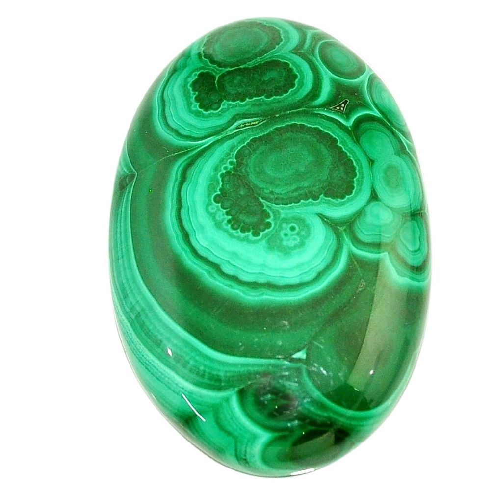 Natural 71.40cts malachite (pilot's stone) green 39x25 mm loose gemstone s22982