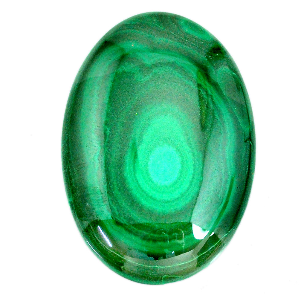 Natural 76.30cts malachite (pilot's stone) green 40x27 mm loose gemstone s21538