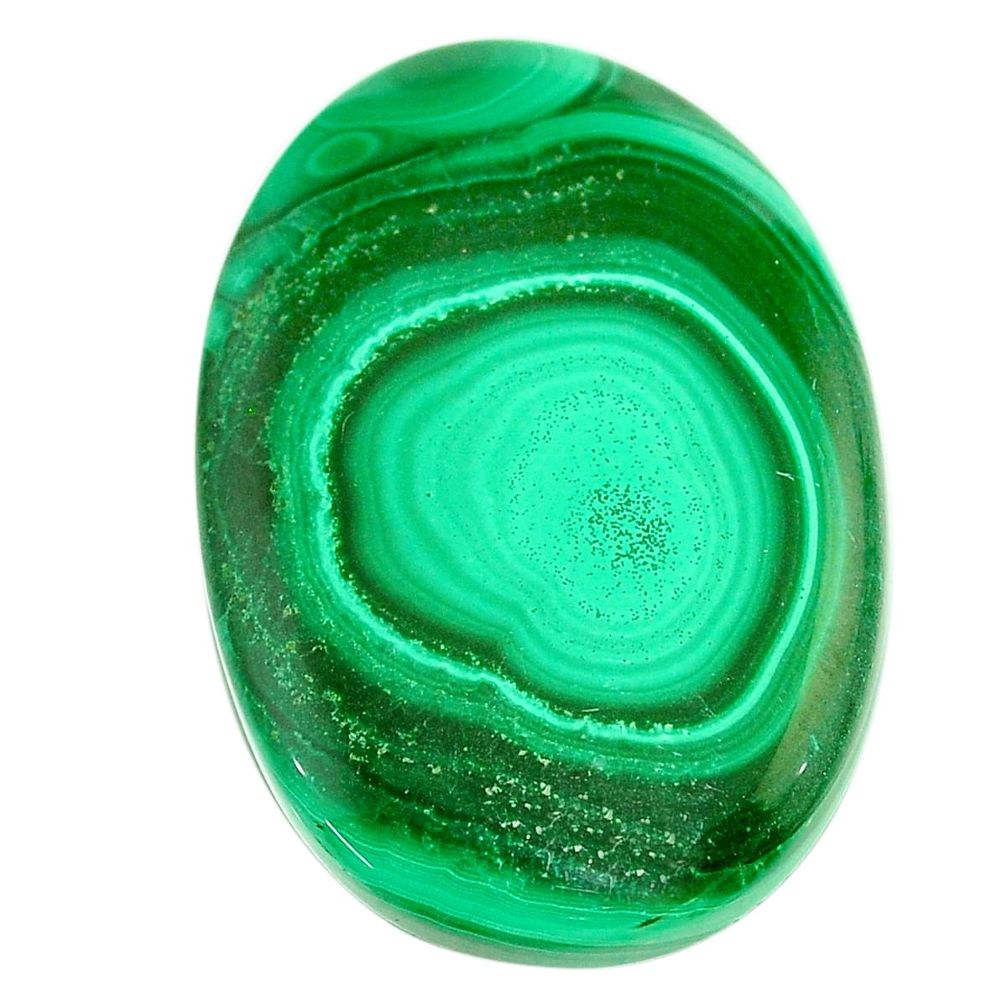 Natural 72.35cts malachite (pilot's stone) green 40x27 mm loose gemstone s22985