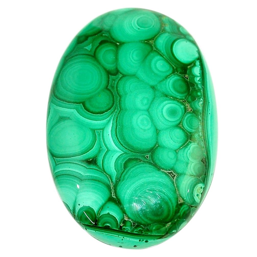 Natural 71.30cts malachite (pilot's stone) green 41x26 mm loose gemstone s22981