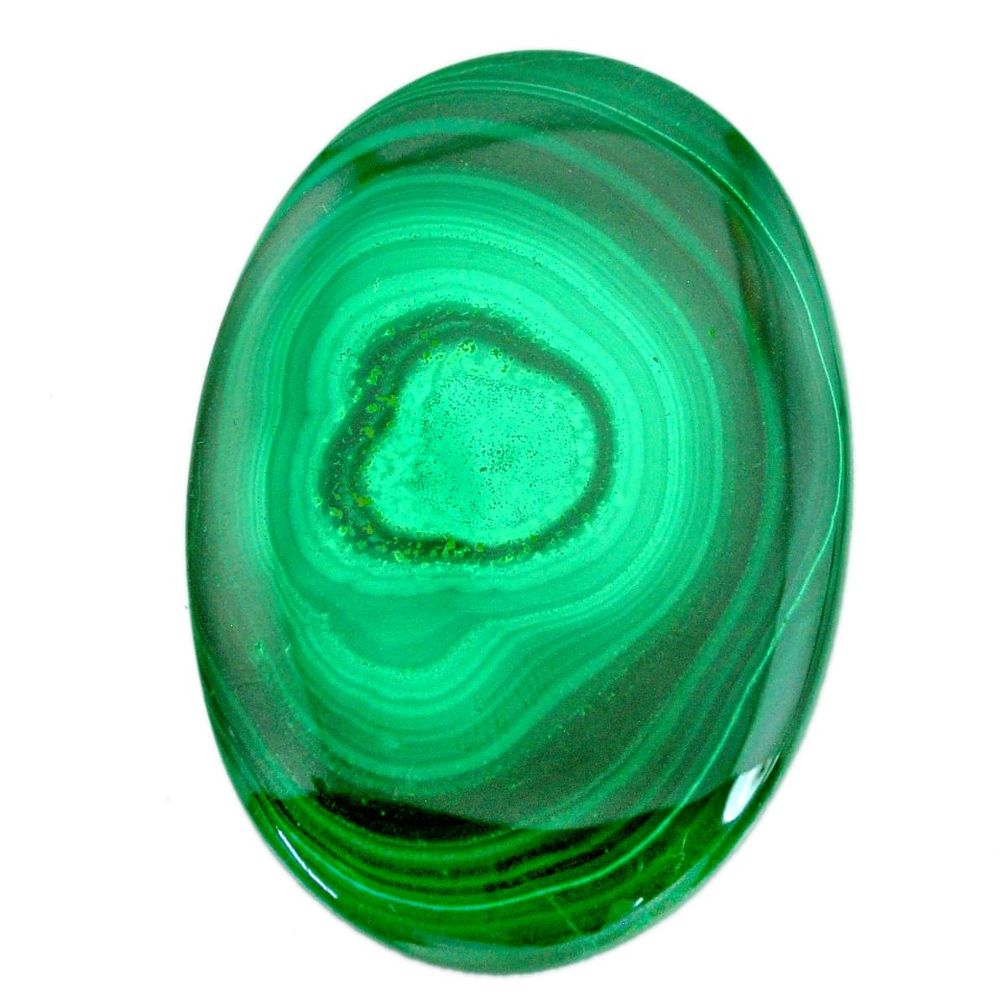 Natural 139.35cts malachite (pilot's stone) green 55x38 mm loose gemstone s21518
