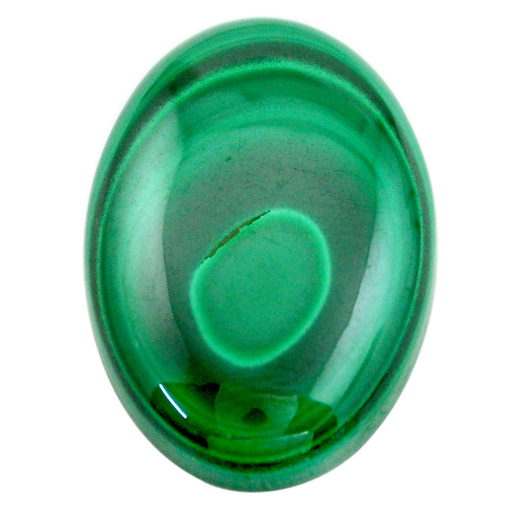 Natural 34.45cts malachite green cabochon 26x18 mm oval loose gemstone s25239