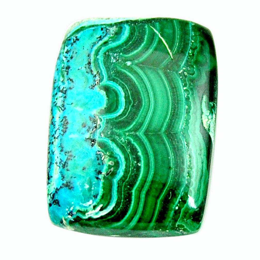 Natural 21.25cts malachite in turquoise green 22.5x16.5 mm loose gemstone s17240